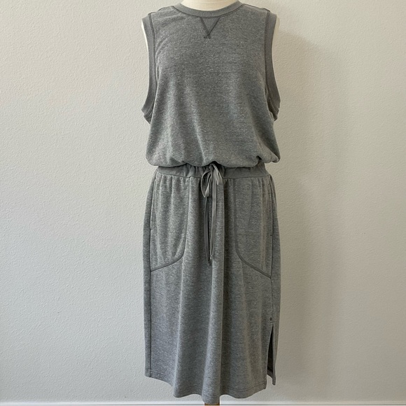 Prana Dresses & Skirts - Prana Cozy Up Beach Hopper Hemp Sweatshirt Dress Heather Gray Size XL